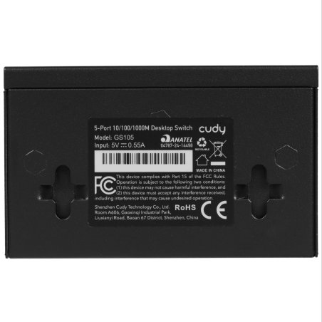Коммутатор Cudy GS105 (L2) 5x1Gbит/с неуправляемый
