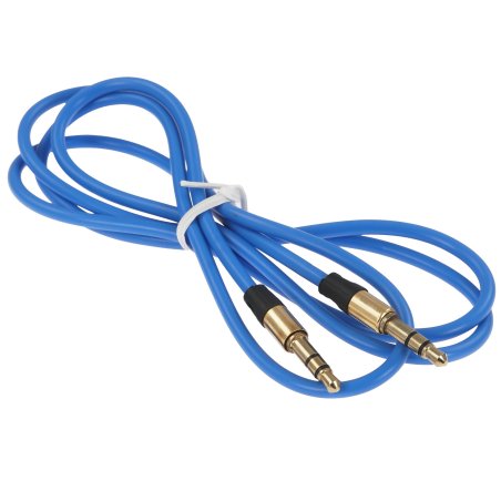 Кабель аудио Cablexpert CCAB-01-35MM-1MU, 3.5 Jack (M)/3.5 Jack (M), синий. 1м, блистер