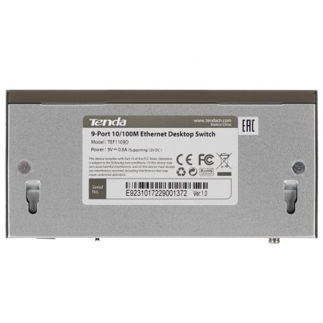 Коммутатор Tenda TEF1109D 9PORT 100M