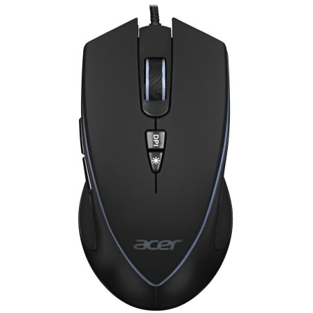 Мышь проводная Acer OMW131 черный, 6400 dpi, USB, кнопки - 7