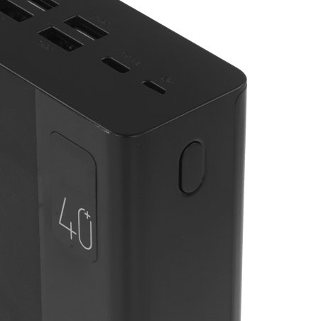 Портативный аккумулятор Perfeo Powerbank MOUNTAINS 40000 mAh/LED дисплей/PD + QC 3.0/Type-C/4 USB/Выход: 3A, max 22.5W/черный (PF_D0144)