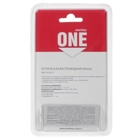 Мышь беспроводная Smartbuy (SBM-202AG-R) ONE 202AG-R красный