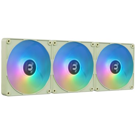 Комплект вентиляторов для корпуса Thermaltake CT140 EX ARGb Sync (3 шт.) зеленый, 140 мм, 1800 об/мин, 30.7 дБ, 4 pin