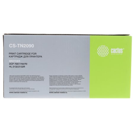 Картридж лазерный Cactus CS-TN2090 черный (1000 стр.) для Brother HL-2130R/DCP-7057