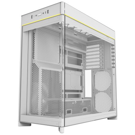 Компьютерный корпус Montech HS02 PRO белый без БП ATX 4x140мм 2xUSB 3.0 audio bott PSU