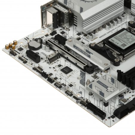 Материнская плата MSI B850M GAMING PLUS WIFI6E, AM5, AMD B850, 4xDDR5, 4xSATA, 2xM.2, 1xPCIe 4.0 x16, 2xPCIe x1, 1xDP, 1xHDMI, 1x2.5Gb LAN, Wi-Fi 6E, Bluetooth 5.3, 4xUSB-A 5Gbps, 3xUSB-A 10Gbps, 1xUSB-C 10Gbps, 3x3.5 мм, 7.1, mATX
