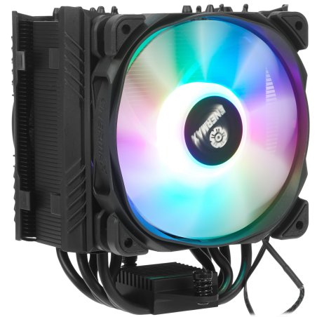 Кулер для процессора Alseye ETS-T50A-BK-ARGb черный, 120 мм, алюминий/медь, 1600 об/мин, 24 дБ, 4 pin, 230 Вт, 160 мм