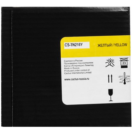 Картридж лазерный Cactus CS-TN216Y желтый (26000стр.) для Konica Minolta bizhub C220/C280/C360