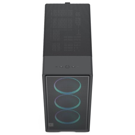 Корпус Fractal Design Epoch Black TG RGB Light Tint, Midi-Tower, чёрный, 3 x 120 мм