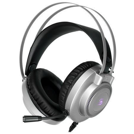 Наушники с микрофоном A4Tech Bloody J200S серый 2м мониторные USB оголовье (J200S)