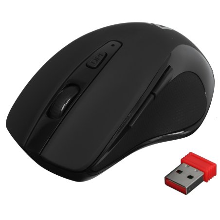 Мышь беспроводная Defender Prime MB-053 черный, 1600 dpi, радиоканал, USB, кнопки - 6