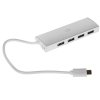 Разветвитель USB-C Digma HUB-4U3.0-UC-S 4порт. серебристый