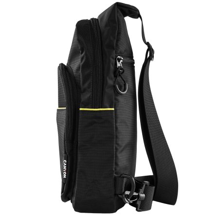 Сумка через плечо CANYON CB-2 /3.5 л/ 3 внешних и 2 внутренних кармана/водооталкивающий материал/черный (GSCNSCBD2B1)