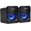 Акустическая система 2.0 ExeGate EX289685RUS Accord 200 (питание USB, 2х3Вт (6Вт RMS), 60-20000Гц, черный, синяя подсветка)