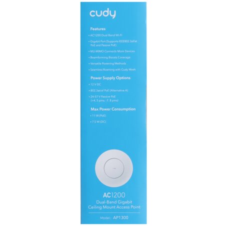 Точка доступа Cudy AP1300 AC1200 Wi-Fi белый