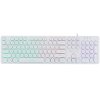 Клавиатура проводная Oklick 420MRL 1091227, USB, белый