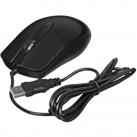 Мышь проводная Acer OMW300 черный, 1200 dpi, USB, кнопки - 3