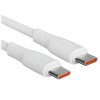 Кабель HOCO (6931474790736) X93aa 240W USB 5.0A PD 240W для Type-C Type-C, 1м - белый