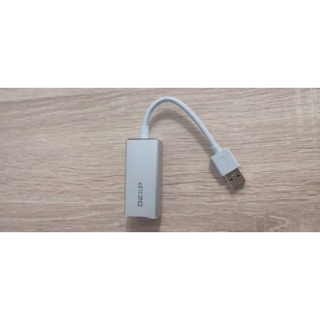 Кабель-переходник USB 3.1 Type-C -->RJ-45 1000Mbps Ethernet, Aluminum Shell, 0.15м VCOM <DU320M>