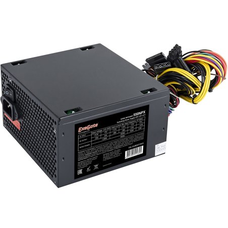 Блок питания ExeGate 550NPX (EX282071RUS-PC), 550Вт, 120мм, черный