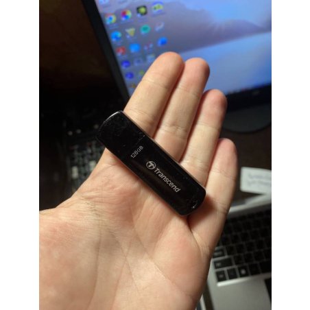 Флешка USB Transcend JetFlash 700 (TS128GJF700), 128Gb, USB 3.0, R/W 70/30, черный