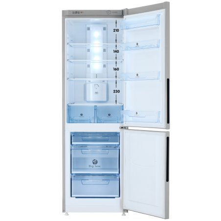 Холодильник Pozis RK FNF-170 серебристый двухкамерный 220/94 л морозилка снизу