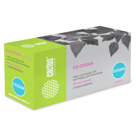 Картридж лазерный Cactus CS-CC533A пурпурный (2800 стр.) для HP Color LaserJet CP2025/CM2320mfp