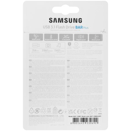 Флешка USB Samsung BAR Plus 128Gb USB <USB 3.1> (up to 300Mb/s)