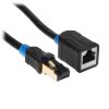Патч-корд удлинитель Vention прямой SSTP cat.6, RJ45 - 2м. черный