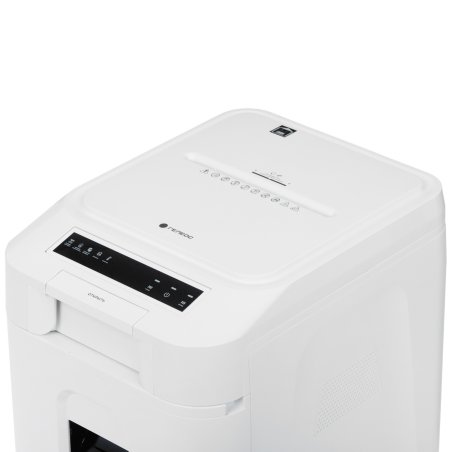 Шредер Heleos АП37-5 белый/белый с автоподачей (секр.P-5) фрагменты 220лист. 37лтр. скрепки скобы пл.карты