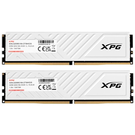 Память DDR4 2x8GB 3200MHz A-Data AX4U32008G16A-DTWHD35 XPG Gammix D35 RTL PC4-25600 CL16 DIMM 288-pin 1.35В single rank с радиатором Ret