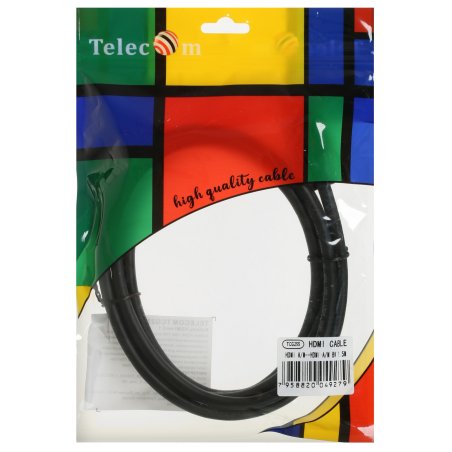 Кабель HDMI 19M/M,ver. 2.1, 8K@60 Hz 1.5m Telecom/VCOM <TCG255-1.5M>