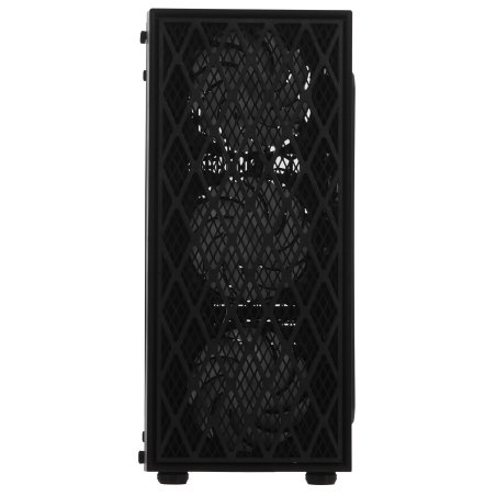 Компьютерный корпус Miditower ExeGate EVO-8243-NPX600 (ATX, БП 600NPX с вент 12 см, 2*USB+1*USB 3.0, черный, 3 вент. с RGb подсветкой, боковая панель - закаленное стекло)