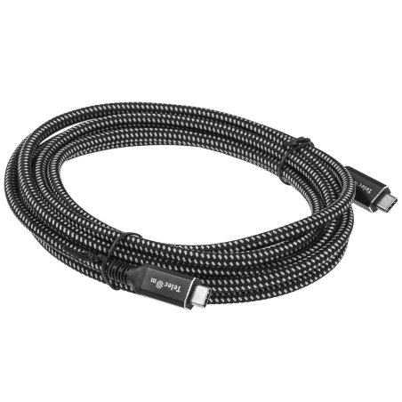 Кабель Telecom TUS840-3M USB4 TypeCM/CM 8K@30Hz, 40Gbps, PD 240W, медь 3м