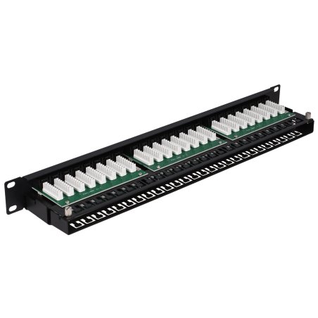 Патч-панель высокой плотности 19', 48хRJ-45, UTP, Cat.5e, 1U
