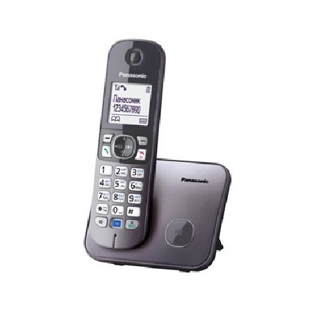 Телефон беспроводной (DECT) Panasonic KX-TG6811RUM (серебристый) Беспроводной DECT,40 мелодий,телефонный справочник 120 зап.