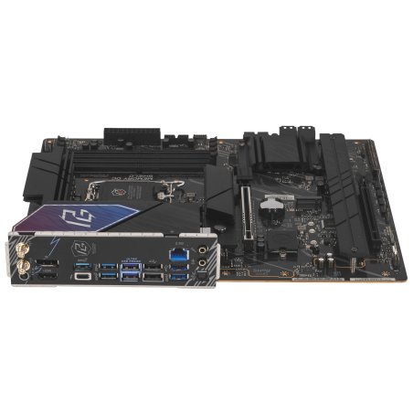 Материнская плата ASRock Phantom Gaming B860 Lightning WiFi, LGA 1851, Intel B860, 4xDDR5, 4xSATA, 4xM.2, 2xPCIe, 1xDisplayPort, 1xHDMI, 1xUSB Type-C, 1x 2.5Gb LAN, 4xUSB 3.2 Gen 1, 2xUSB 3.2 Gen 2, 1xThunderbolt 4, 2xUSB 2.0, 2x3.5 мм, 7.1, ATX