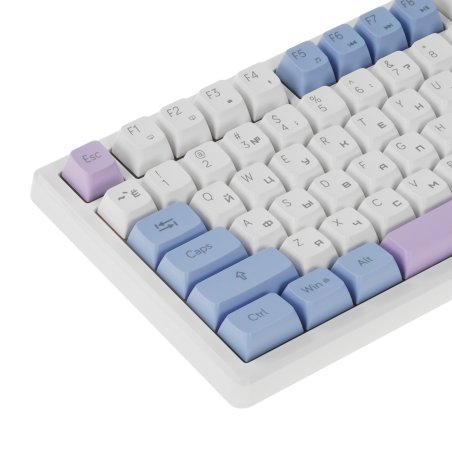 Клавиатура проводная игровая Defender Novis GK-318 RU,бел/гол,80кн+FN,радуж,1.5м