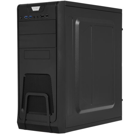 Компьютерный корпус Miditower ExeGate CP-603 Black, ATX, (без БП), 2*USB+2*USB 3.0, Audio