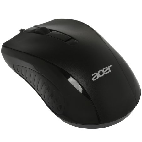 Мышь проводная Acer OMW136 черный, 1200 dpi, USB, кнопки - 3