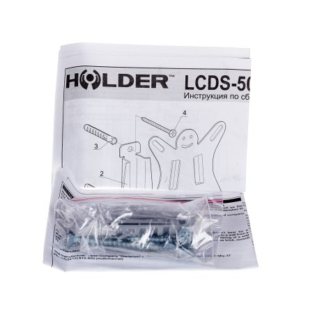 Кронштейн для телевизора Holder LCDS-5001 металлик 10"-26" макс.25кг настенный фиксированный