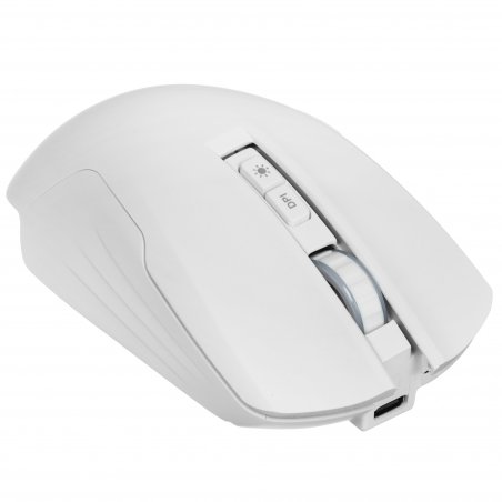 Мышь беспроводная/проводная Defender Whisper GM-209 белый, 7200 dpi, радиоканал, Bluetooth, USB, кнопки - 8