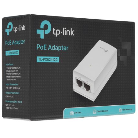 Инжектор TP-Link TL-POE2412G Инжектор Passive PoE 24В SMB