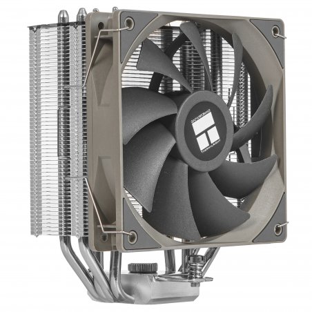 Кулер для процессора Thermalright Assassin Spirit 120 V2 серебристый/черный/серый (4-pin PWM, 154мм, Al/Cu, 4x6мм, 1x120мм, 66.17CFM, 25.6dBA, 1500RPM, S: 1851/1700/1200/115X, AM5/AM4)
