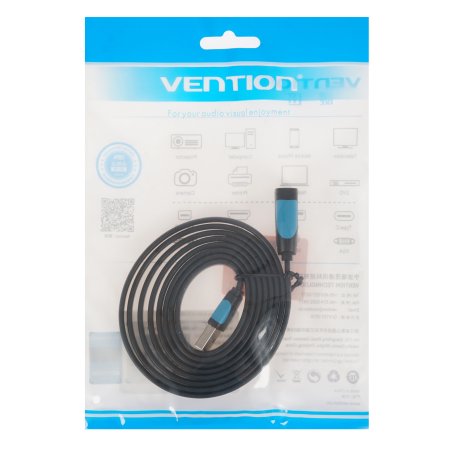 Кабель-удлинитель Vention USB 3.0 AM/AF - 1,5 м плоский VAS-A13-B150