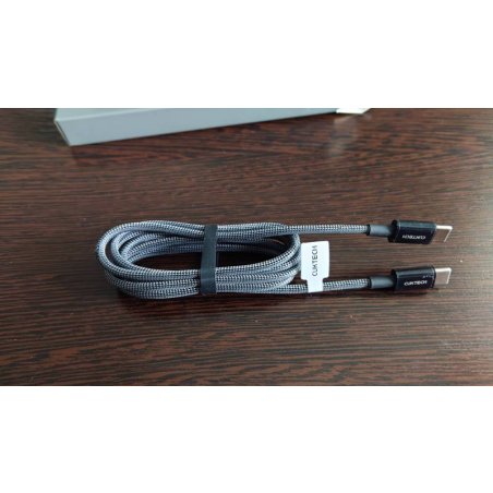 Кабель USB CukTech Type-C to Type-C braided cable 1.5m 3A 60W CTC315P белый