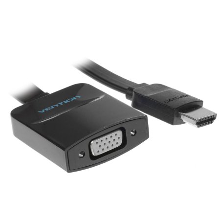 Мультимедиа конвертер Vention HDMI > VGA + аудио, гибкий, плоский