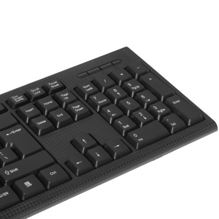 Комплект клавиатура + мышь Oklick 620M клав:черный мышь:черный USB