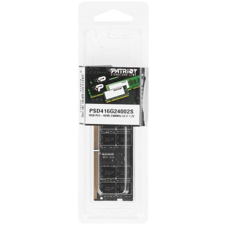 Оперативная память Patriot, DDR4, 16Gb (1x16 GB), 2400 MHz, CL17, SO-DIMM