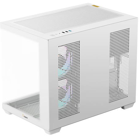 Корпус Ocypus Gamma C54 WH ARGB, Mini-Tower, белый, 3 x 120 мм